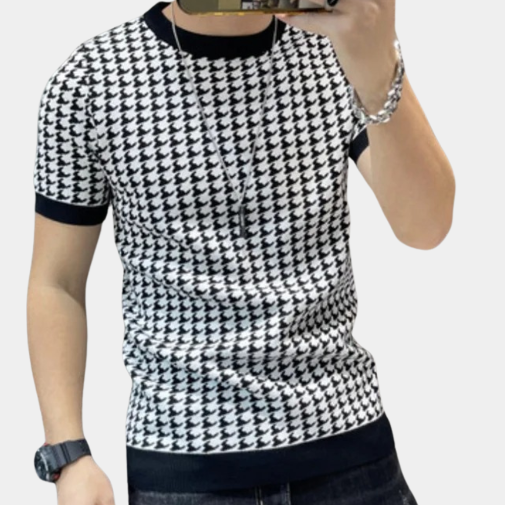 Herbert® | Men'S Houndstooth Style Shirt