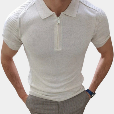 Laurence® | Men'S Zip-Up Polo Shirt