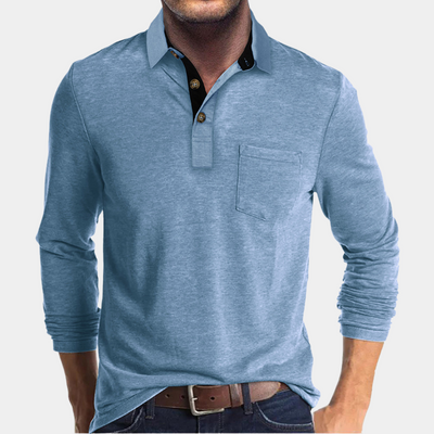 Jude® | Men'S Long Sleeve Polo Shirt