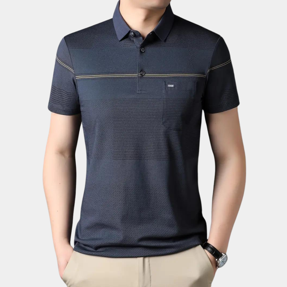 Hosea® | Stylish Striped Men'S Polo Shirt