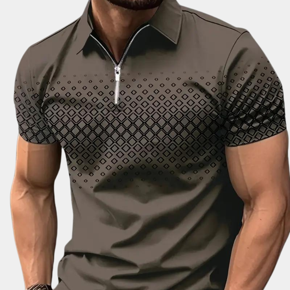 Hubert® | Printed Polo Shirt For Men