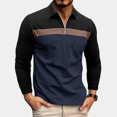 Hiram® | Long Sleeve Polo Shirt For Men