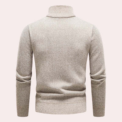 Caleb® | Timeless elegance half-zip sweater for men