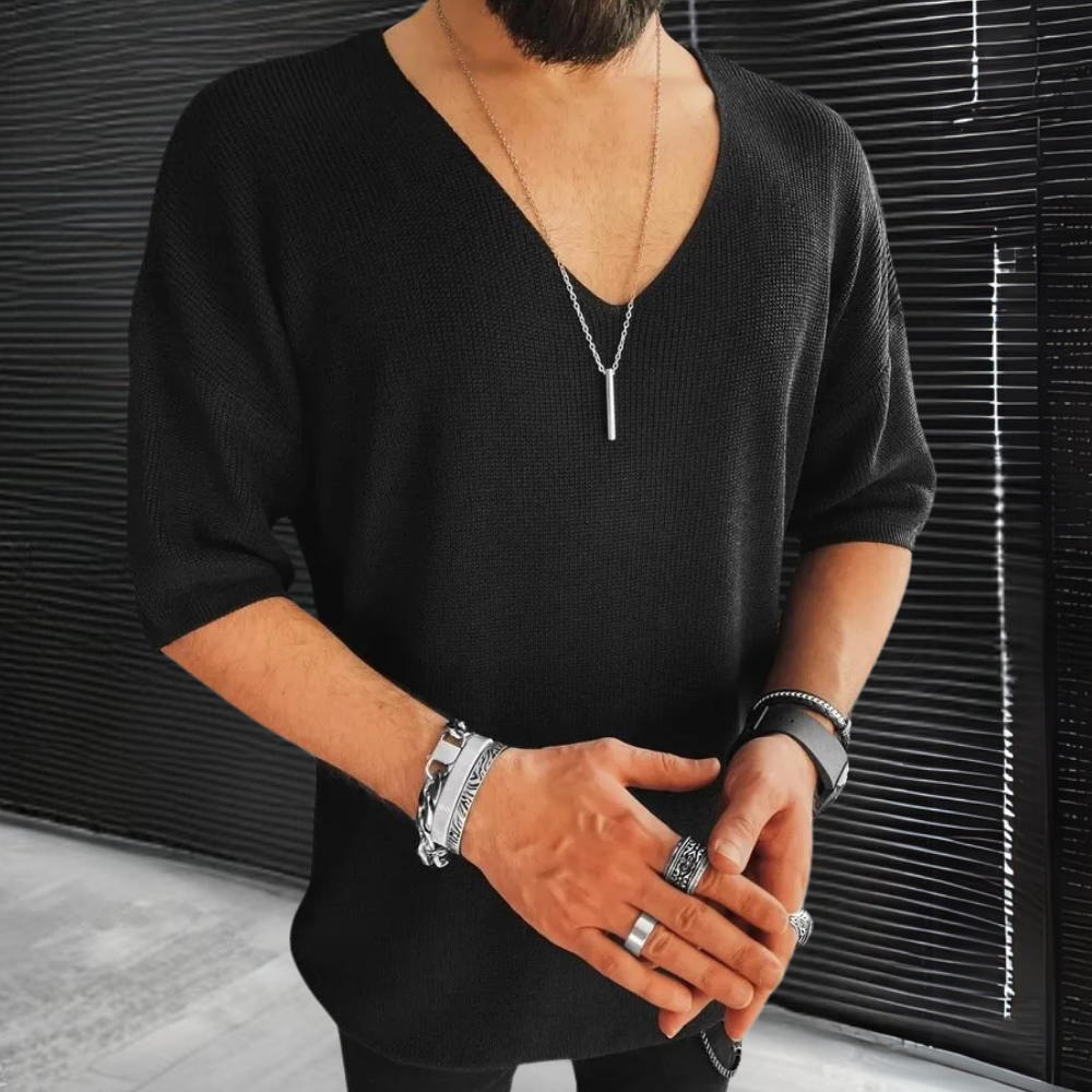 Carlos® | Classic V-neck shirt for men