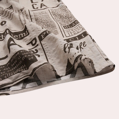Cooper® | Modern Men'S Shirt With Newspaper Print