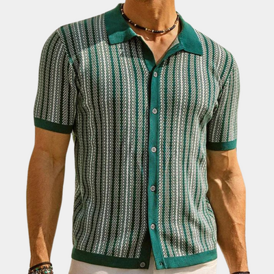 Ryan® | Men's Striped Knit Shirt