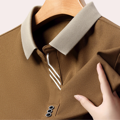 Kolin® | Men'S Casual Long Sleeve Polo Shirt