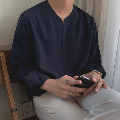 Ancel® | CHUNGJU Korean Collar Shirt