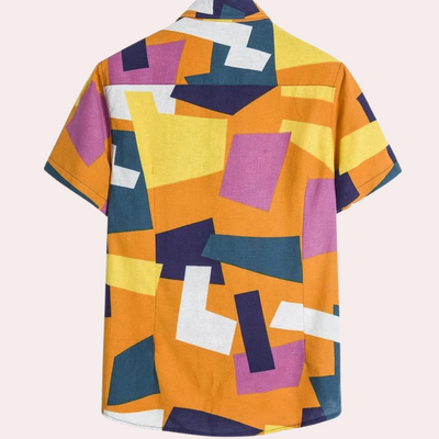 Louis® | Men's Fashionable Geometric Print Shirt