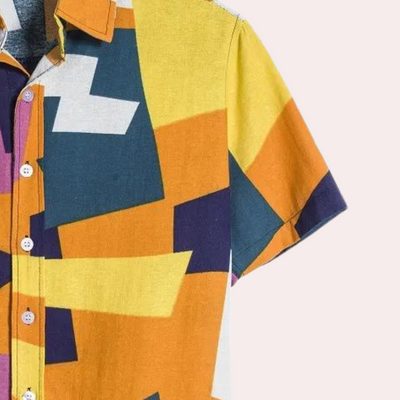 Louis® | Men's Fashionable Geometric Print Shirt