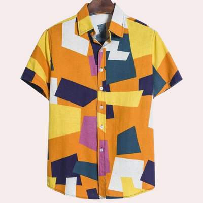 Louis® | Men's Fashionable Geometric Print Shirt