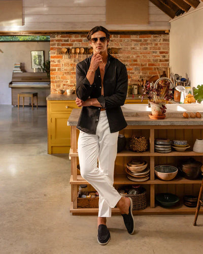 Lars® | Linen Shirt Black