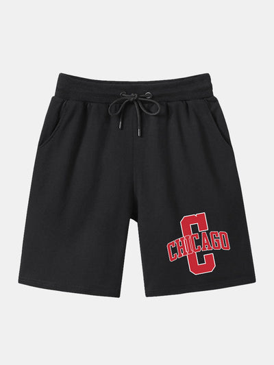 Vicente® | Chicago Print Mid Length Shorts