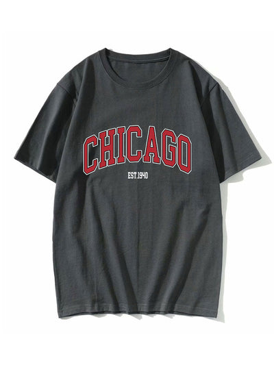 Lucas® | Chicago Letter Print T-Shirt