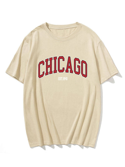 Lucas® | Chicago Letter Print T-Shirt