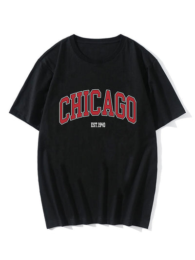 Lucas® | Chicago Letter Print T-Shirt