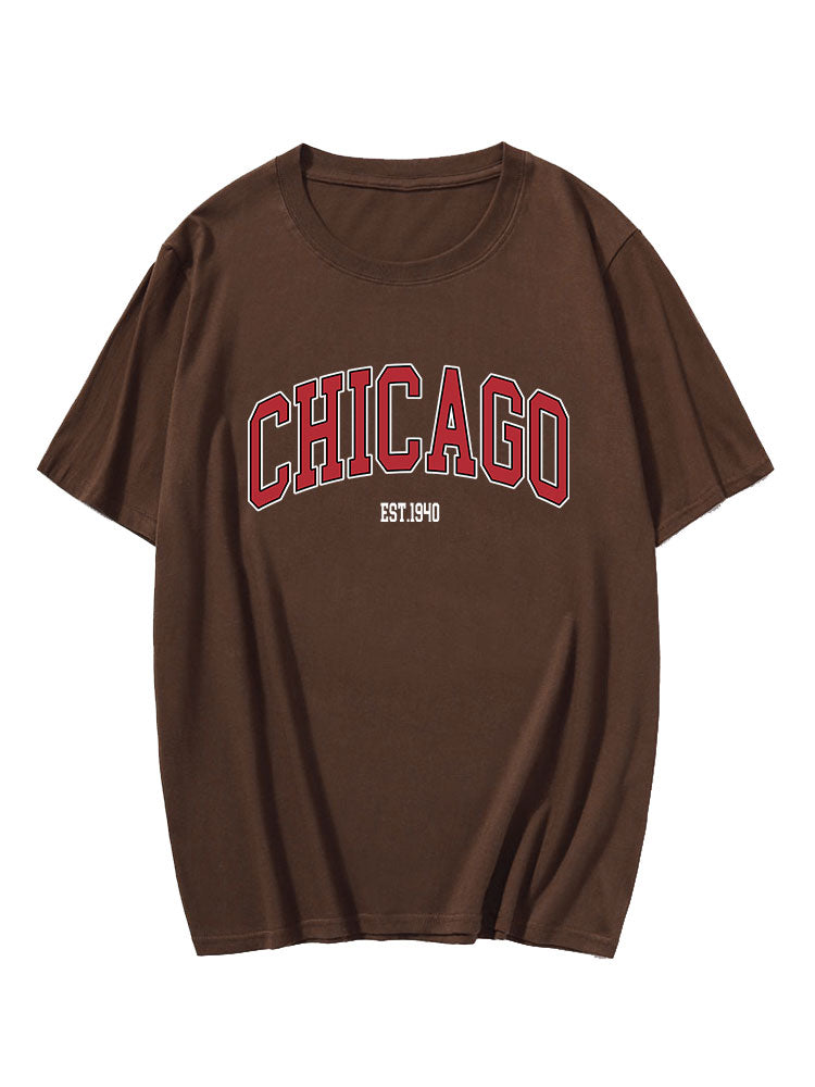 Alan® | Chicago Letter Print T-Shirt