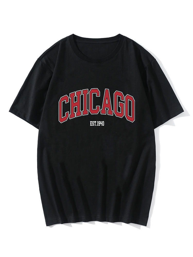 Alan® | Chicago Letter Print T-Shirt