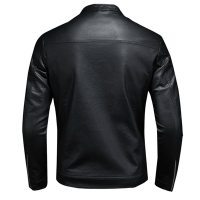 Mati | Men's genuine leather biker jacket - classic cut