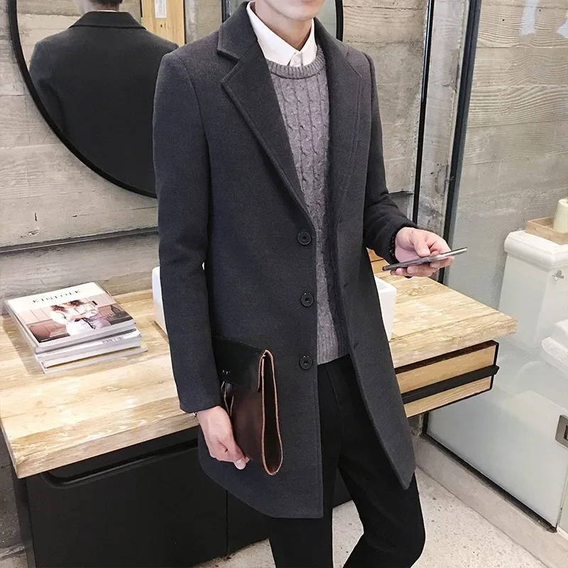 Odel | Men's Wool Coat Elegant Business Jacket - Office and Leisure