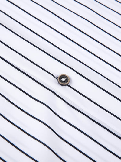 Kian® | Long Sleeve Stripe Pocket Button Up Shirt