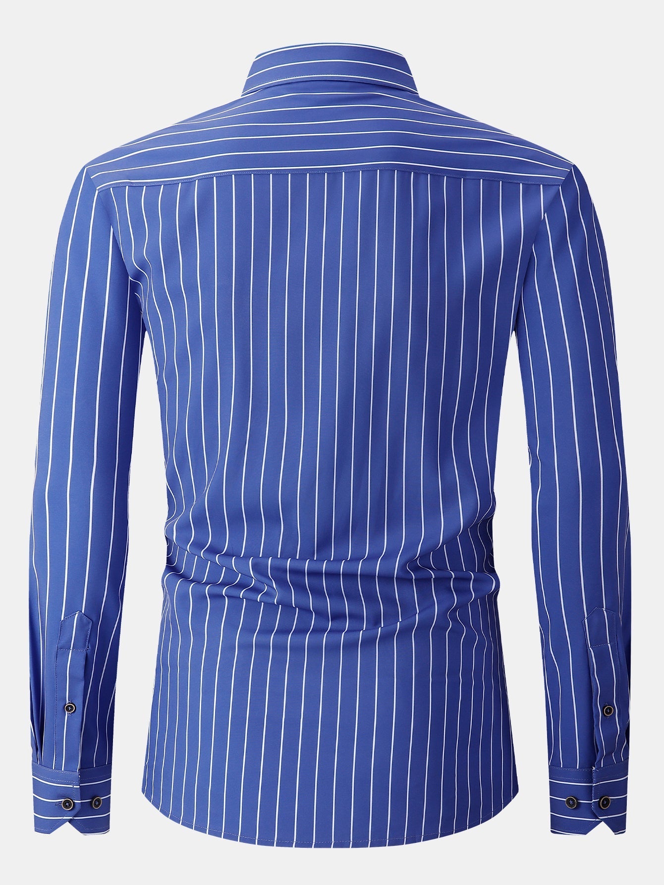 Kian® | Long Sleeve Stripe Pocket Button Up Shirt