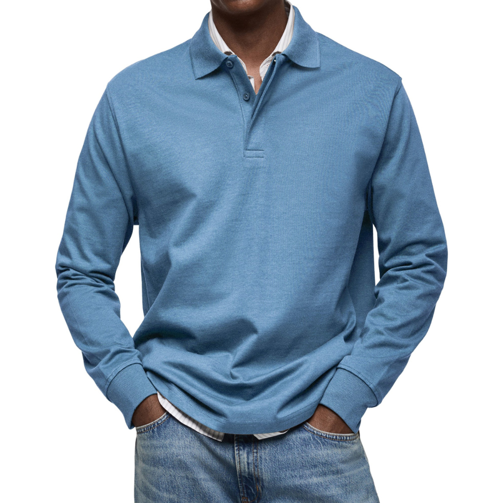 Maximilian® | Casual Long Sleeve Polo