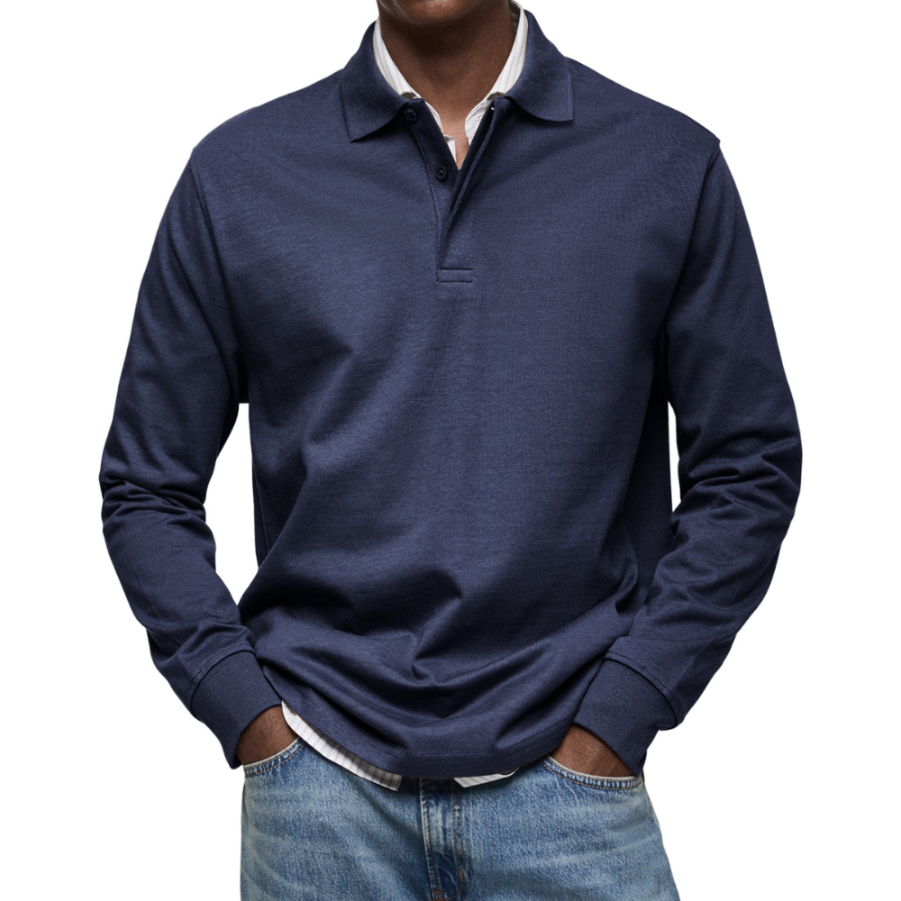 Maximilian® | Casual Long Sleeve Polo
