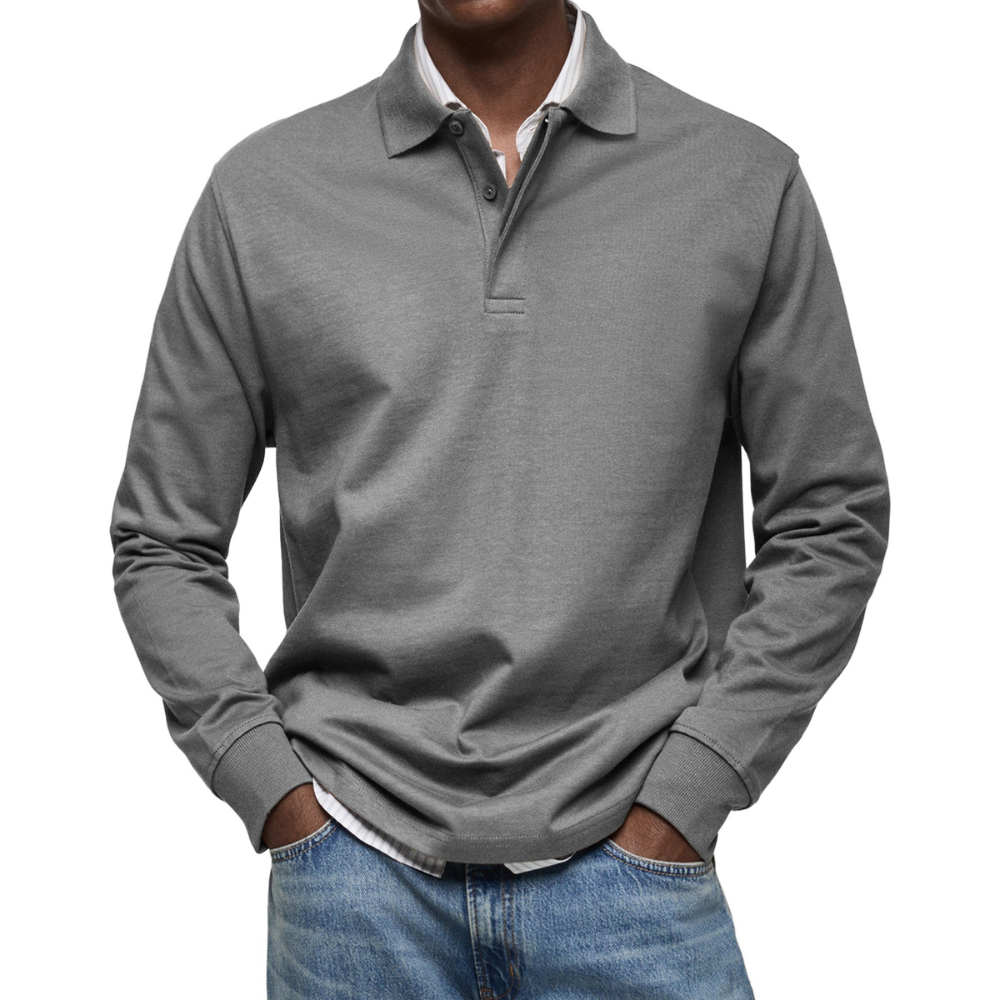 Maximilian® | Casual Long Sleeve Polo