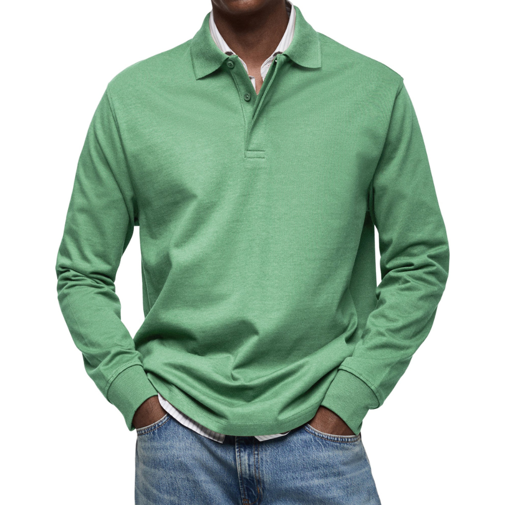 Maximilian® | Casual Long Sleeve Polo