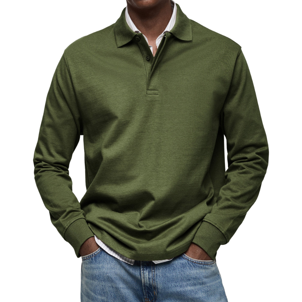 Maximilian® | Casual Long Sleeve Polo