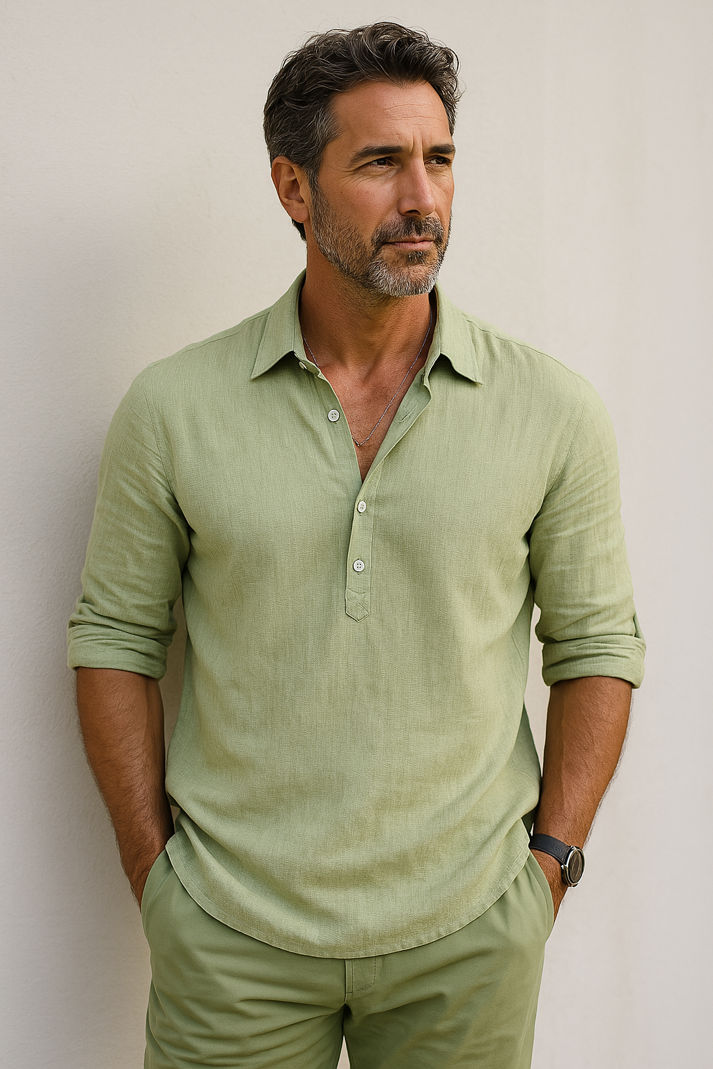 Lance® | Classic Cotton-Linen Shirt