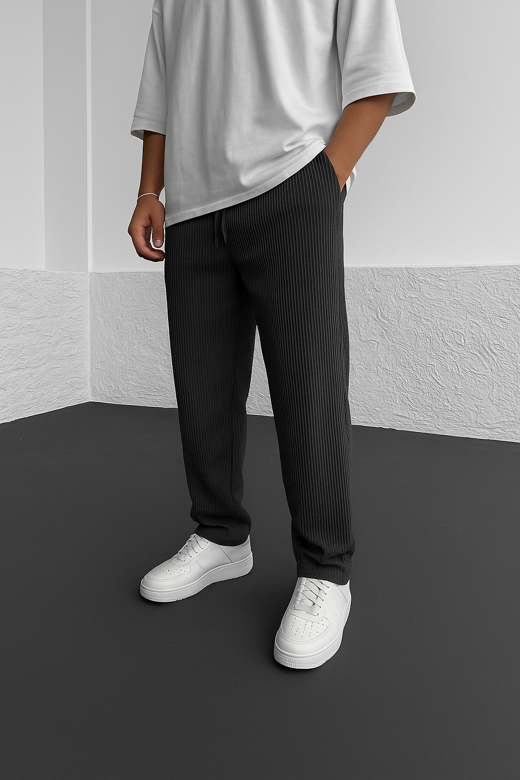 Wesley | Relaxed fit ribbed pants