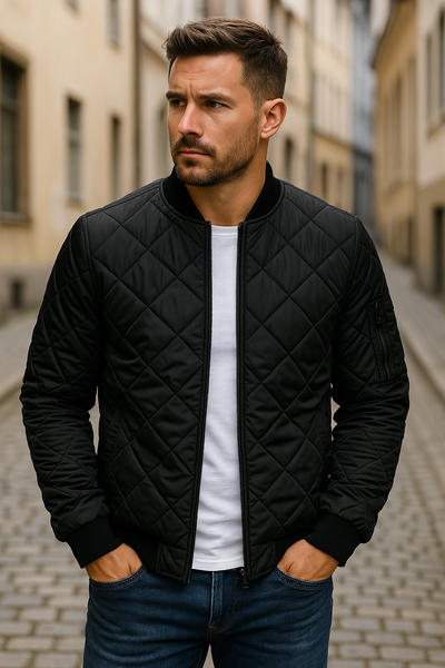 Lenoir™ - Diamond Pattern Cotton Jacket