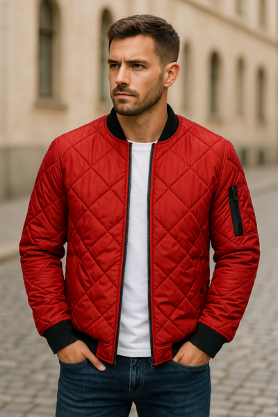 Lenoir™ - Diamond Pattern Cotton Jacket