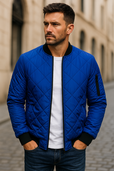 Lenoir™ - Diamond Pattern Cotton Jacket