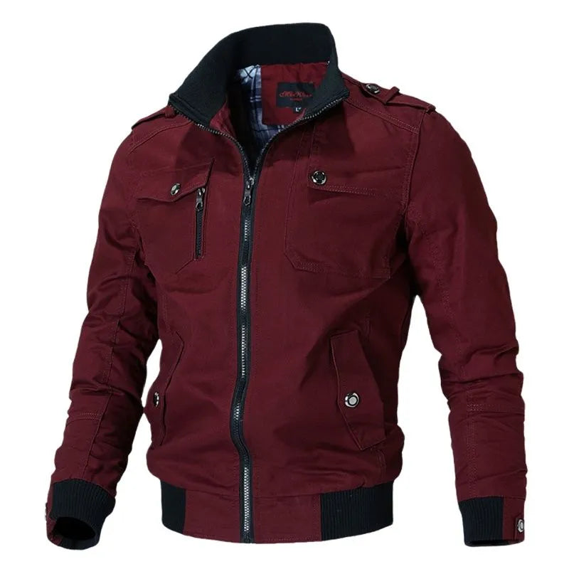 Bruno | Charlie Slim Fit Military Bomber Jacket