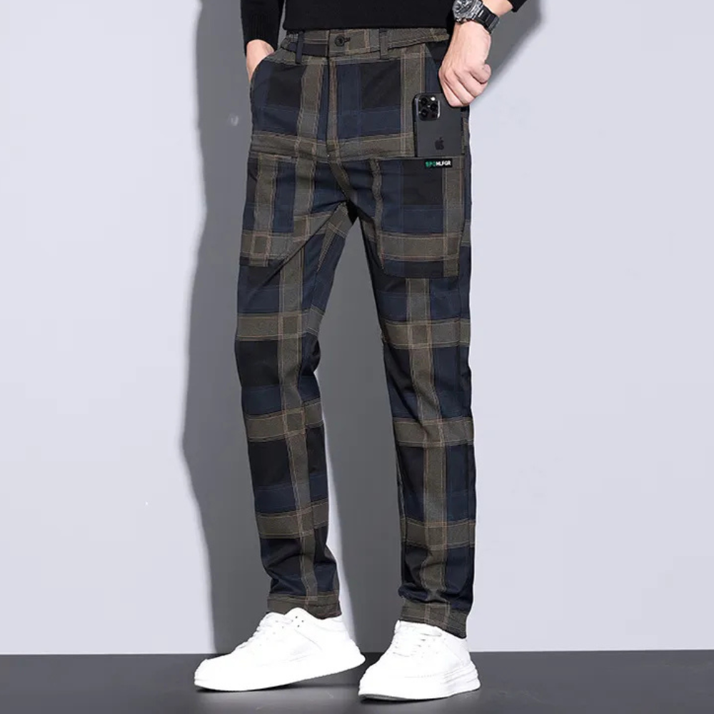 Tobías® | Timeless checked trousers for men