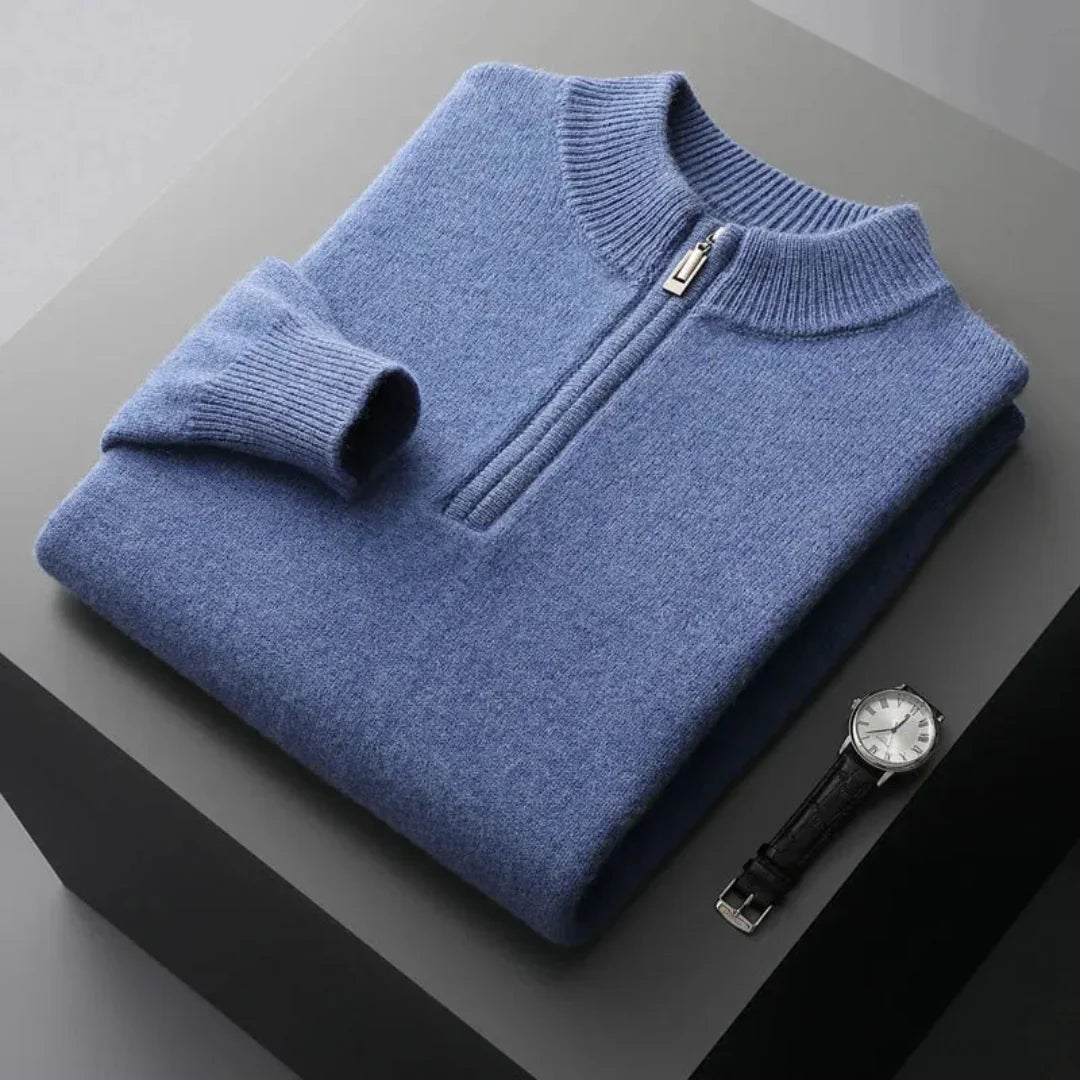 Beltrán | Zip Cashmere Sweater