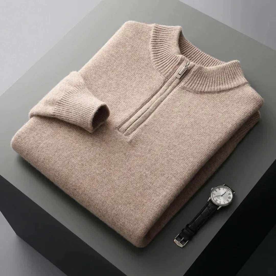 Beltrán | Zip Cashmere Sweater