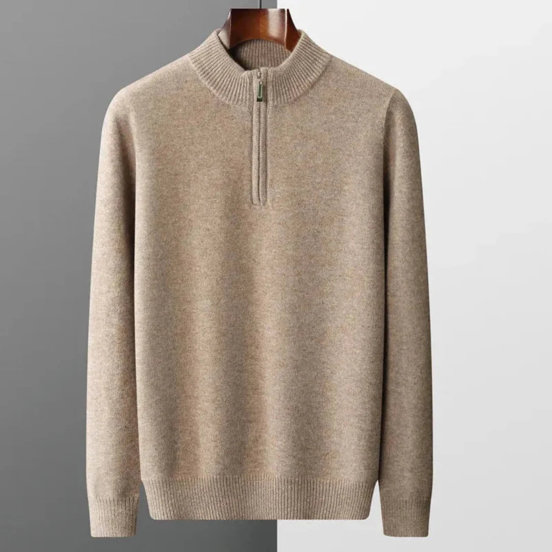 Beltrán | Zip Cashmere Sweater
