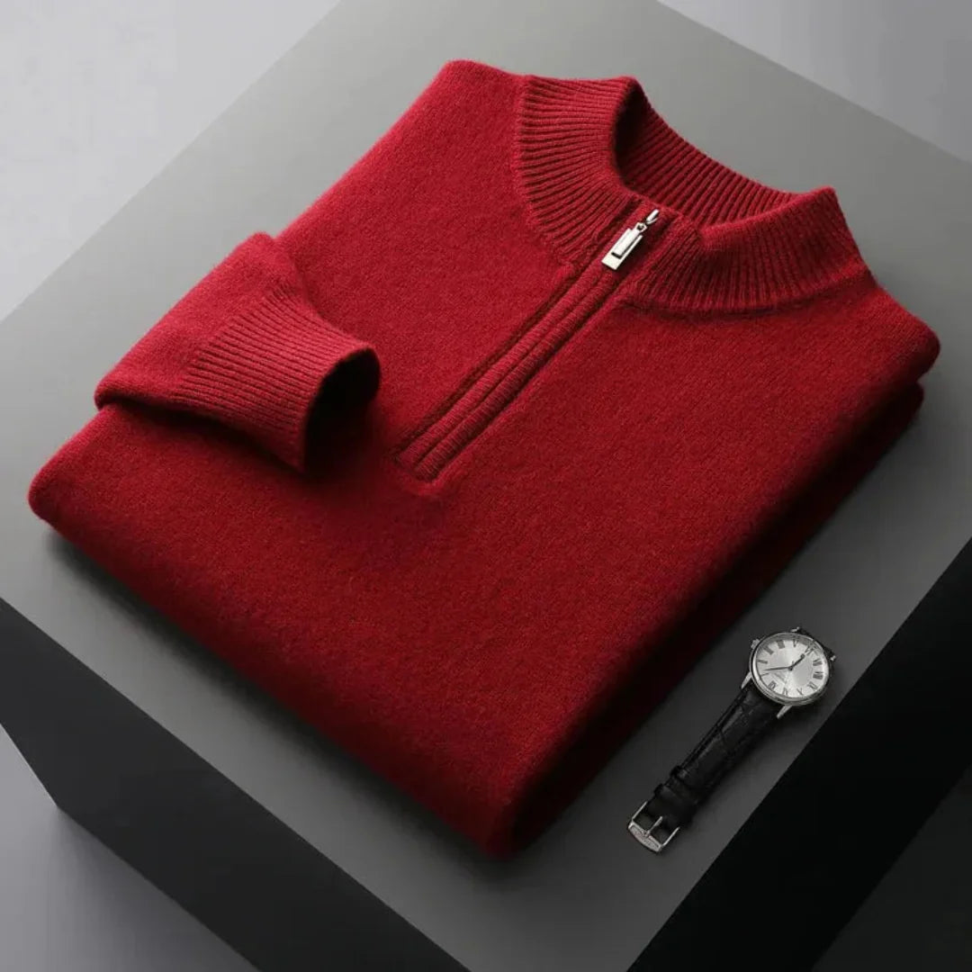 Beltrán | Zip Cashmere Sweater