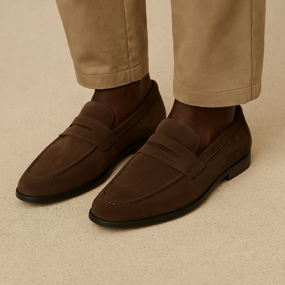 Gerardo | Old Money Suede Penny Loafers