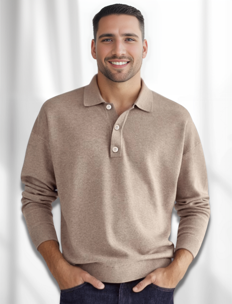 Freddie® | Men's polo shirt with long sleeves