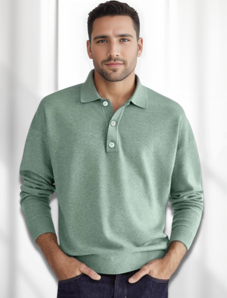 Freddie® | Men's polo shirt with long sleeves