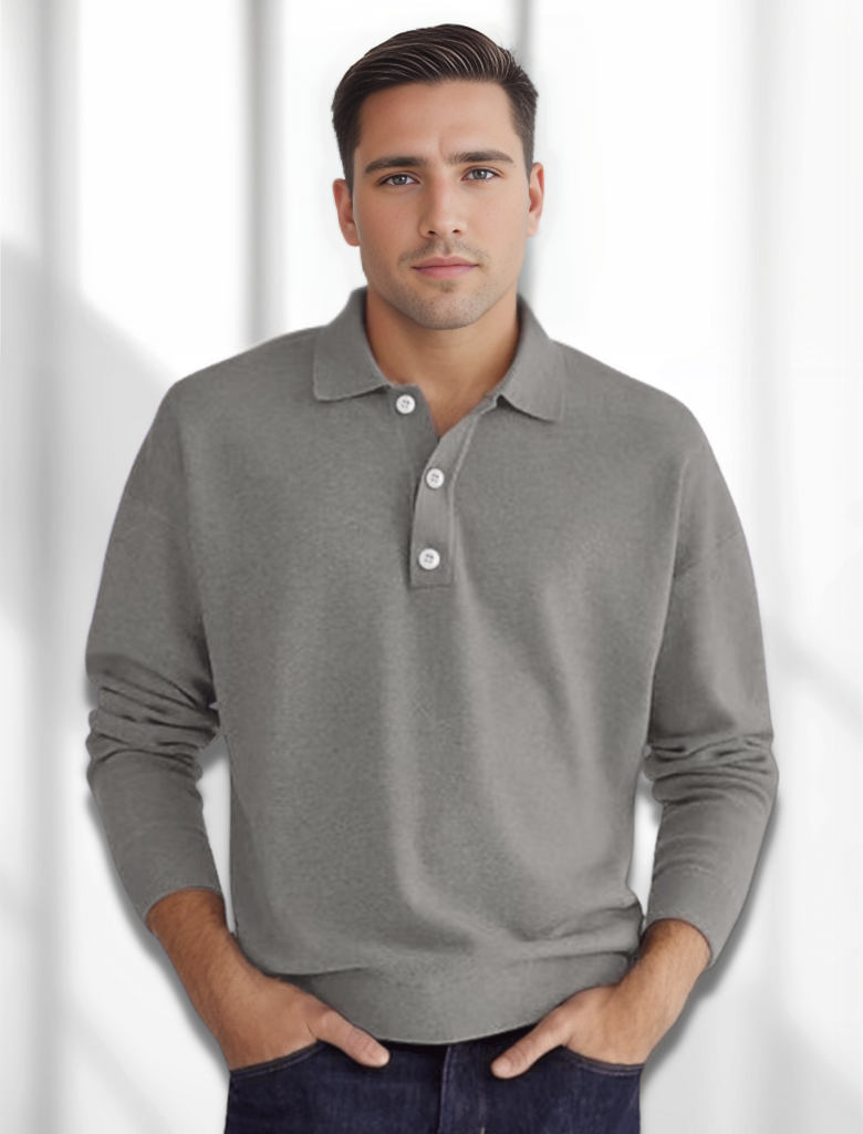 Freddie® | Men's polo shirt with long sleeves
