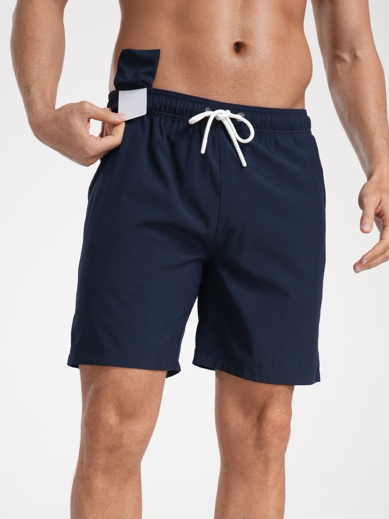Francisco® | Solid Color Drawstring Swim Shorts