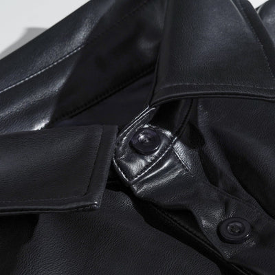 Men's Classic Casal SliFit Leather Long Sleeve Shirt