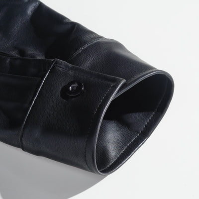 Men's Classic Casal SliFit Leather Long Sleeve Shirt