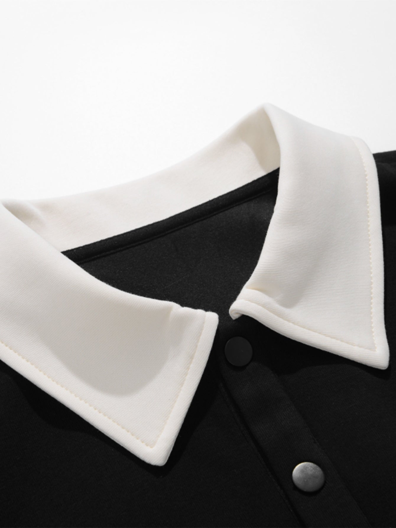 Lancelot® | Relax Fit Color Block Patchwork Polo Sweatshirt